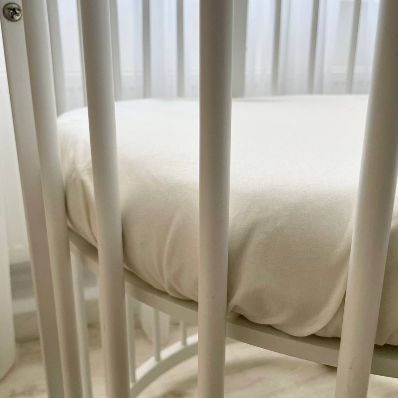 Постільна білизна Msonya Простирадло унісекс однотонний молочний 950035