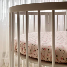 Постільна білизна Msonya Простирадло дитяче коло Прованс рожевий