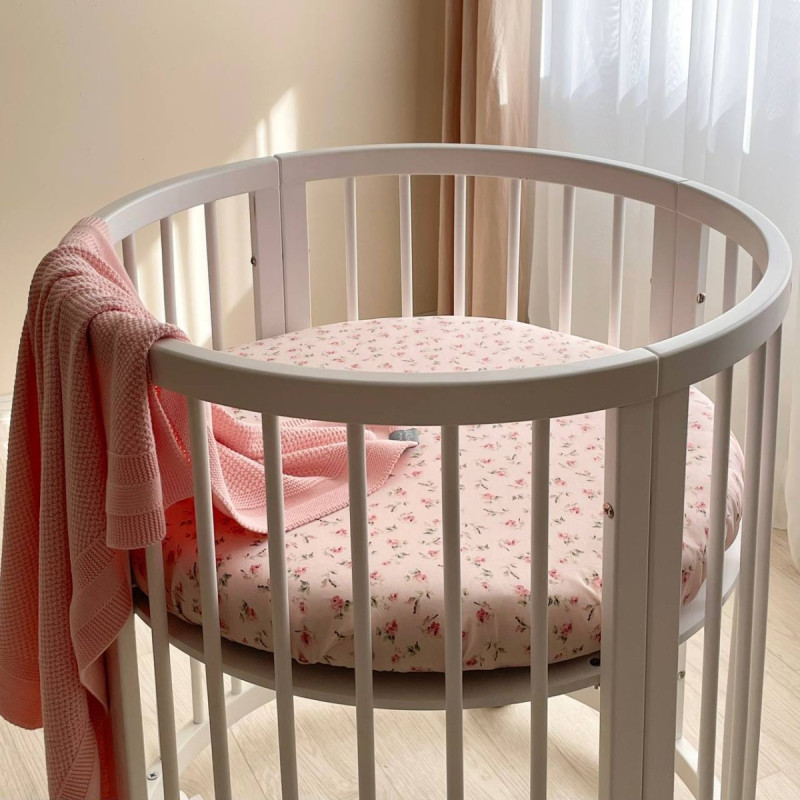 Постільна білизна Msonya Простирадло дитяче коло Прованс рожевий