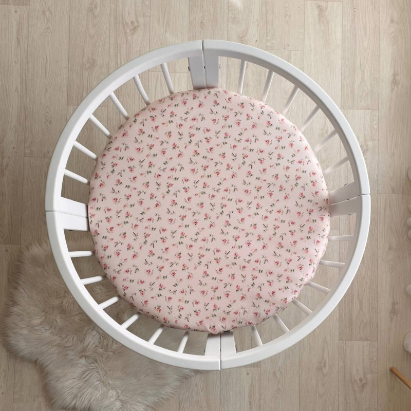 Постільна білизна Msonya Простирадло дитяче коло Прованс рожевий