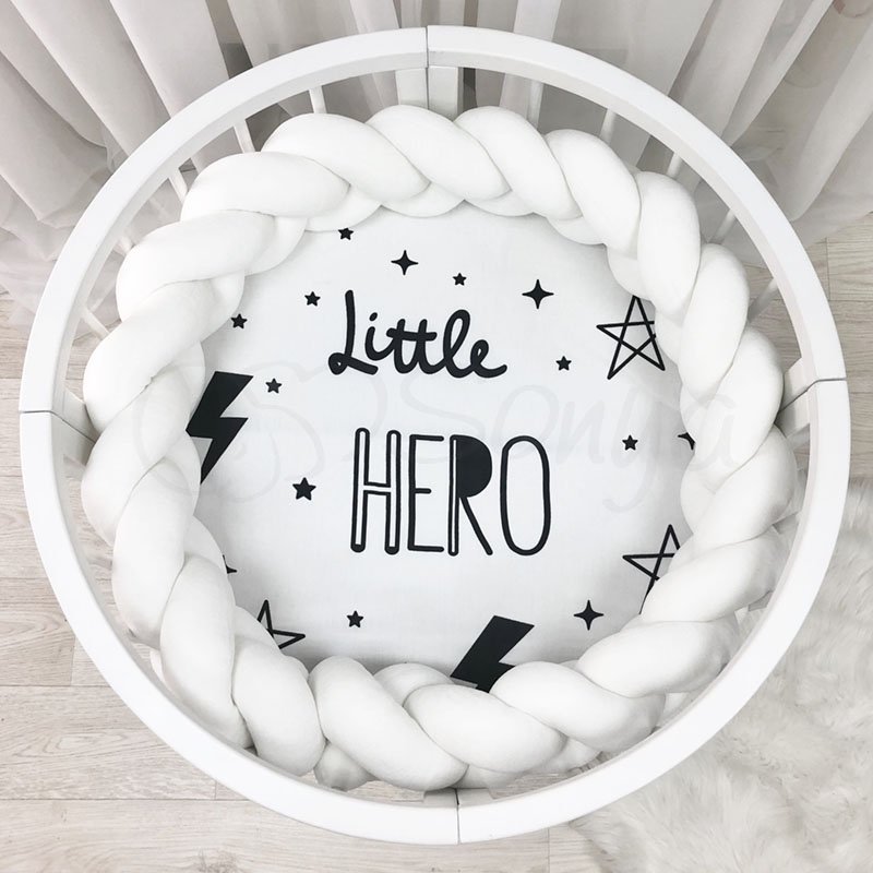 Постільна білизна Msonya Простирадло дитяче з друком 70 х 70 см Litlle Hero