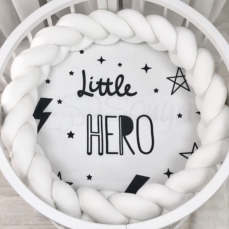 Постільна білизна Msonya Простирадло дитяче з друком 70 х 70 см Litlle Hero