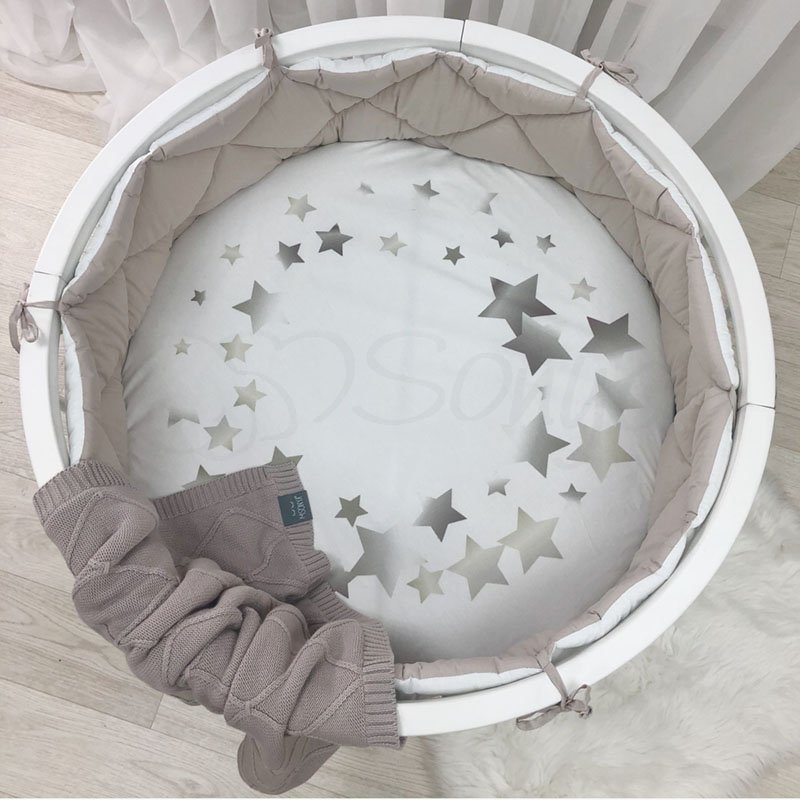 Постільна білизна Msonya Простирадло дитяче з друком 70 х 70 см Cузір'я