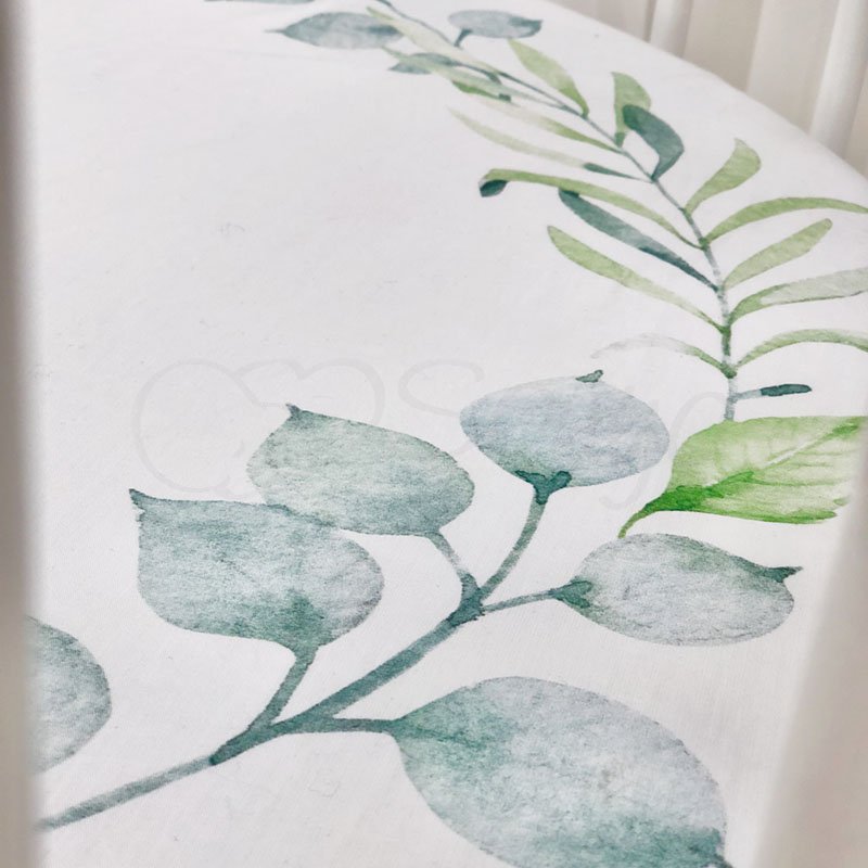 Постільна білизна Msonya Простирадло дитяче з друком 70 х 70 см Зелений віночок