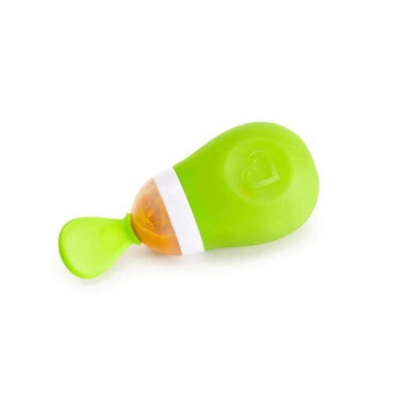 Ложка Munchkin для першого прикорму Squeeze Spoon зелена