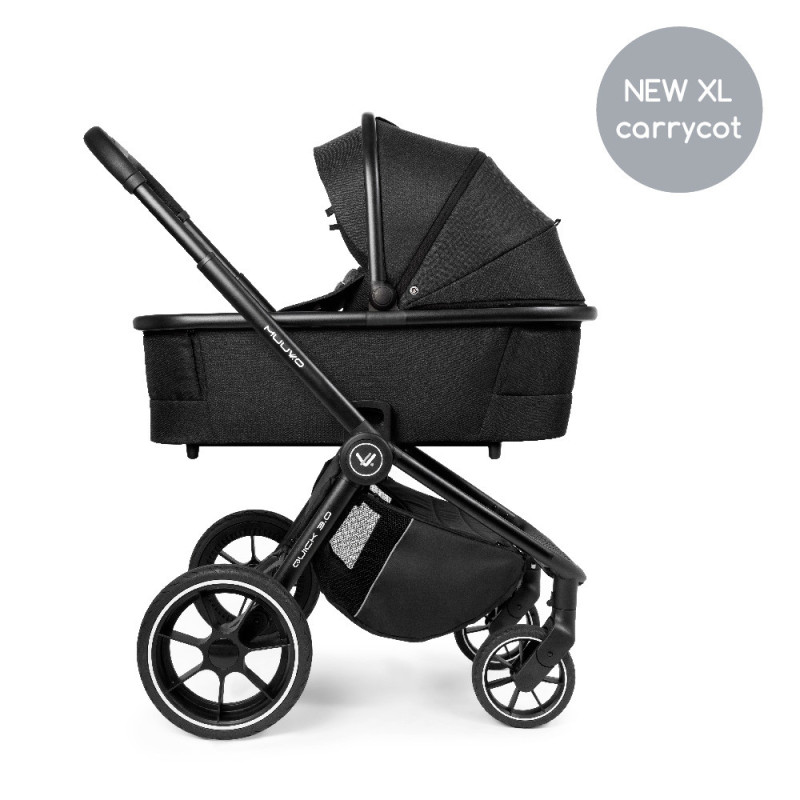 Універсальна коляска 2 в 1 Muuvo Quick 3.0 XL jet black