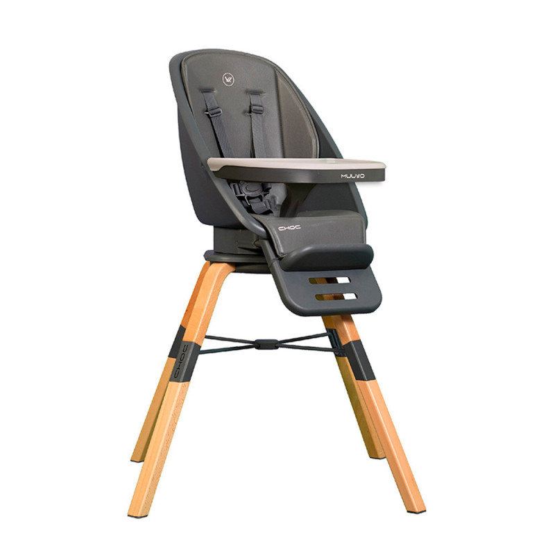 Стілець Muuvo для годування Choc Graphite