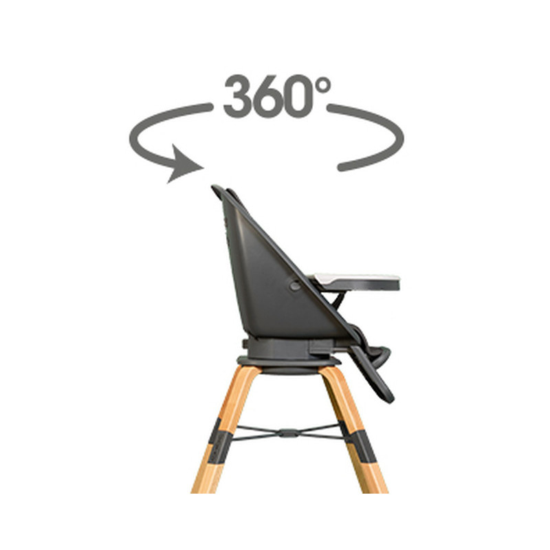 Стілець Muuvo для годування Choc Graphite
