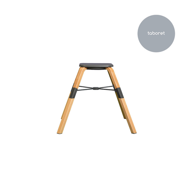 Стілець Muuvo для годування Choc Graphite