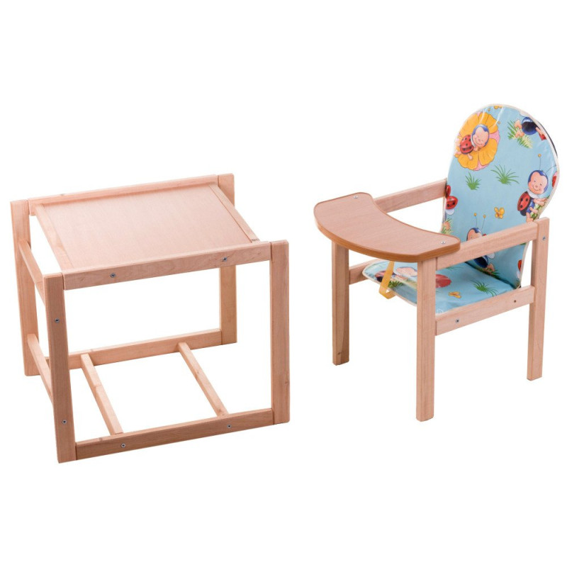 Стілець Наталка трансформер Зайчик-11 eko блакитний божа корівка