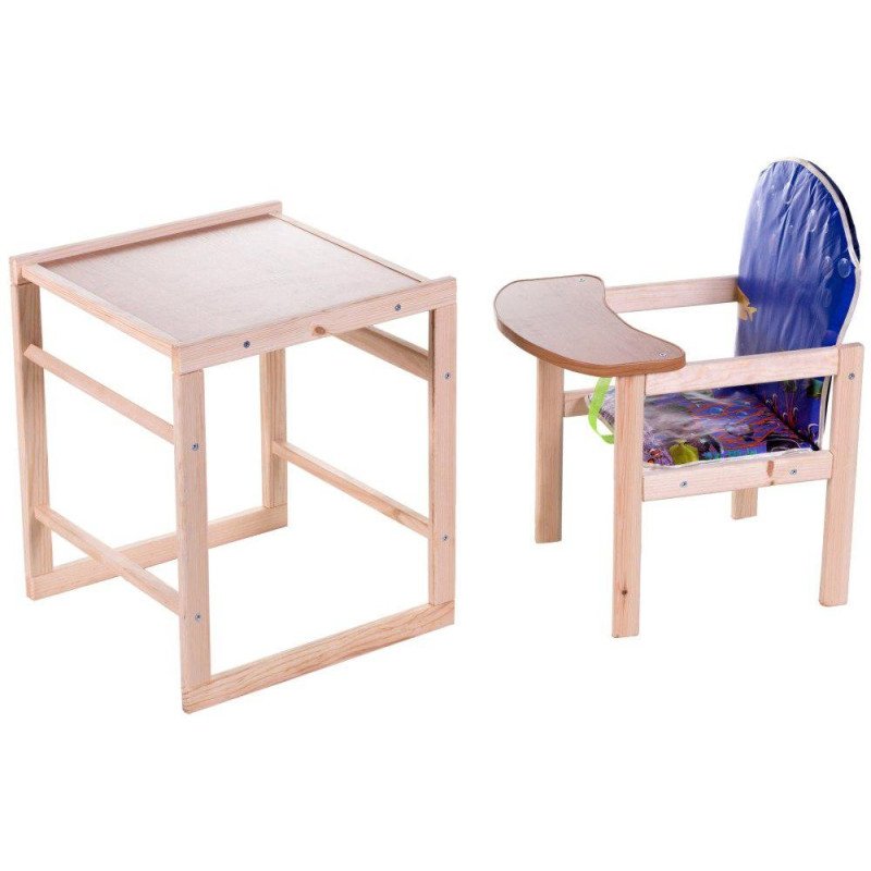 Стілець Наталка трансформер Зайчик-11 eko синій акваріум