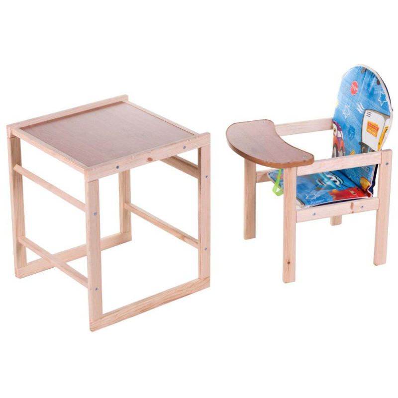 Стілець Наталка трансформер Зайчик-11 eko синій тачки