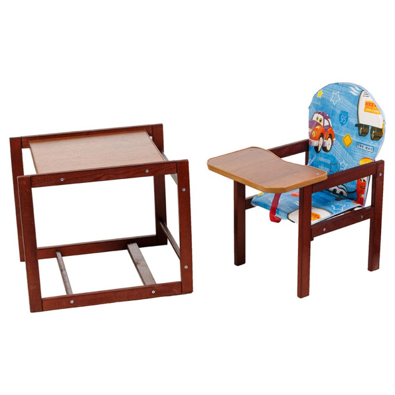 Стілець Наталка трансформер Зайчик-22 темний синій тачки