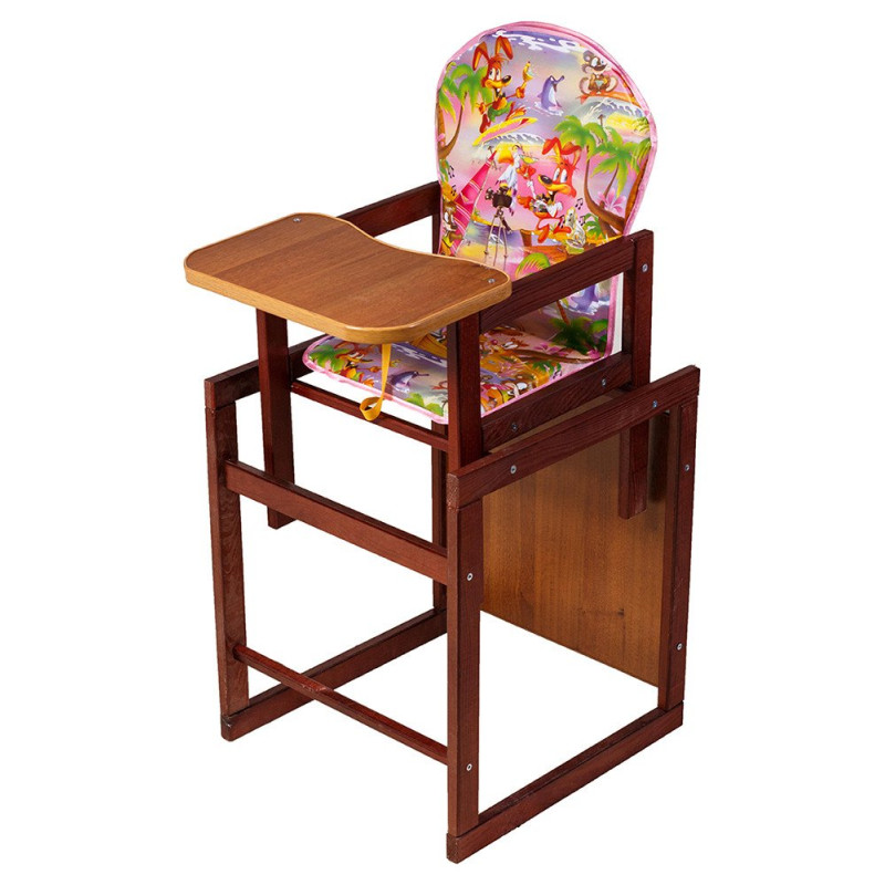 Стілець Наталка трансформер Зайчик-22 темний рожевий вовк на островах