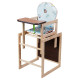 Стілець Наталка трансформер Зайчик-11 eko блакитний сафарі