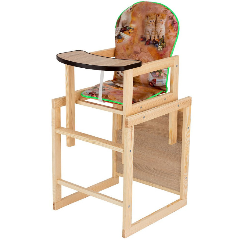 Стілець Наталка трансформер Зайчик-11 eko рожевий кошенята