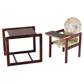 Стілець Наталка трансформер Зайчик-22 темний білий сови на гілках