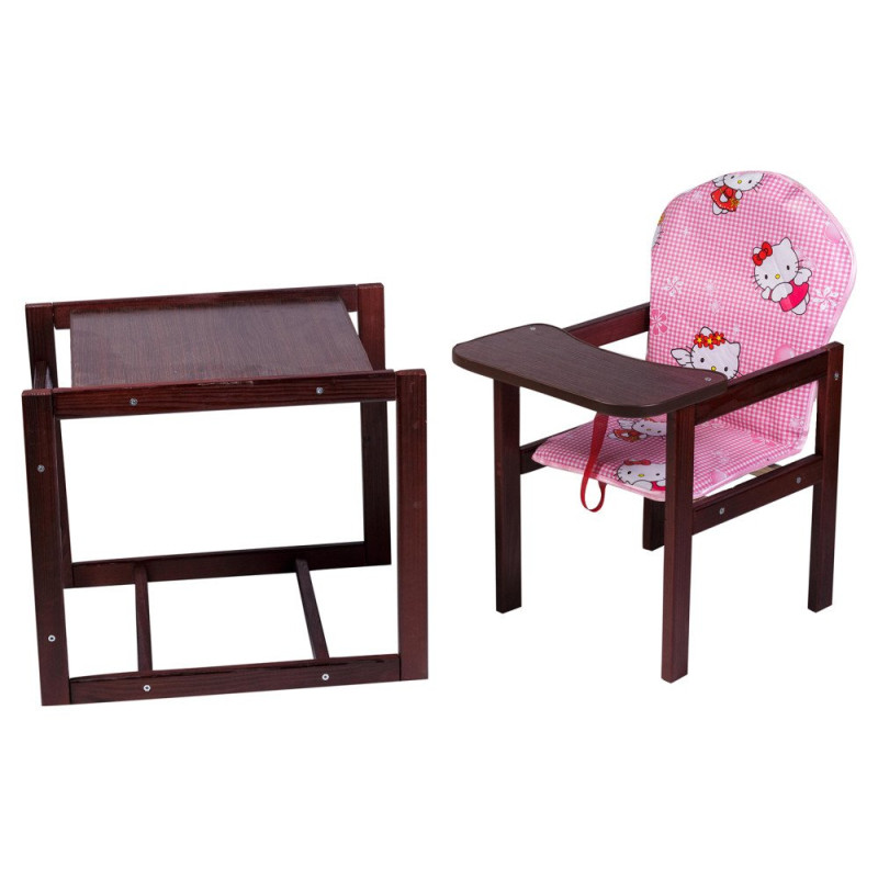 Стілець Наталка трансформер Зайчик-22 темний рожевий hello kitty