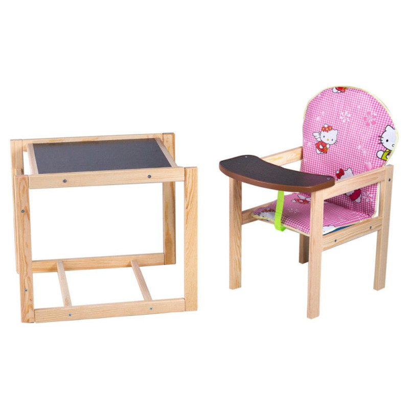 Стілець Наталка трансформер Зайчик-11 eko рожевий hello kitty