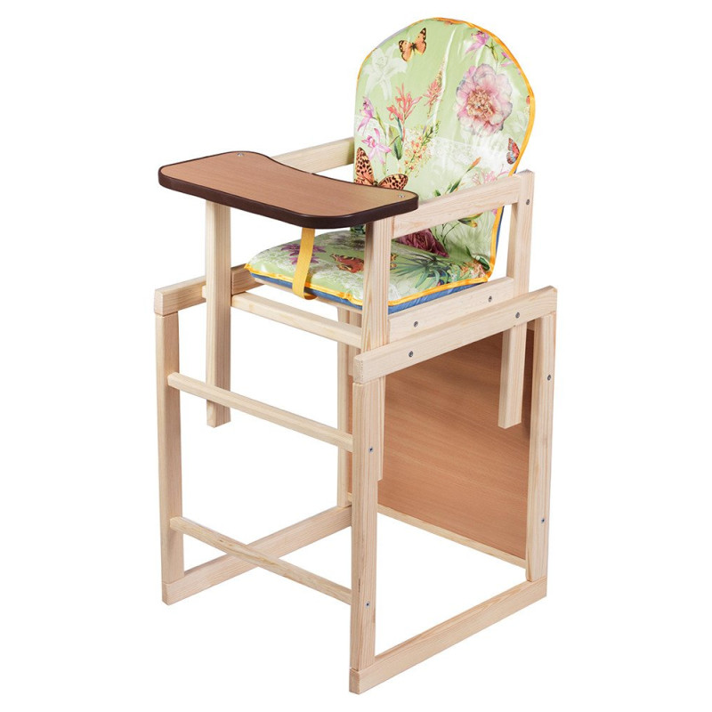 Стілець Наталка трансформер Зайчик-11 eko салатовий квіти, метелики