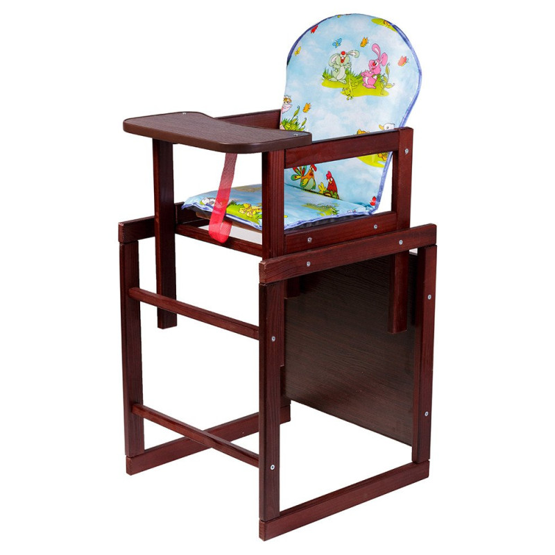 Стілець Наталка трансформер Зайчик-22 темний блакитний домашні тварини