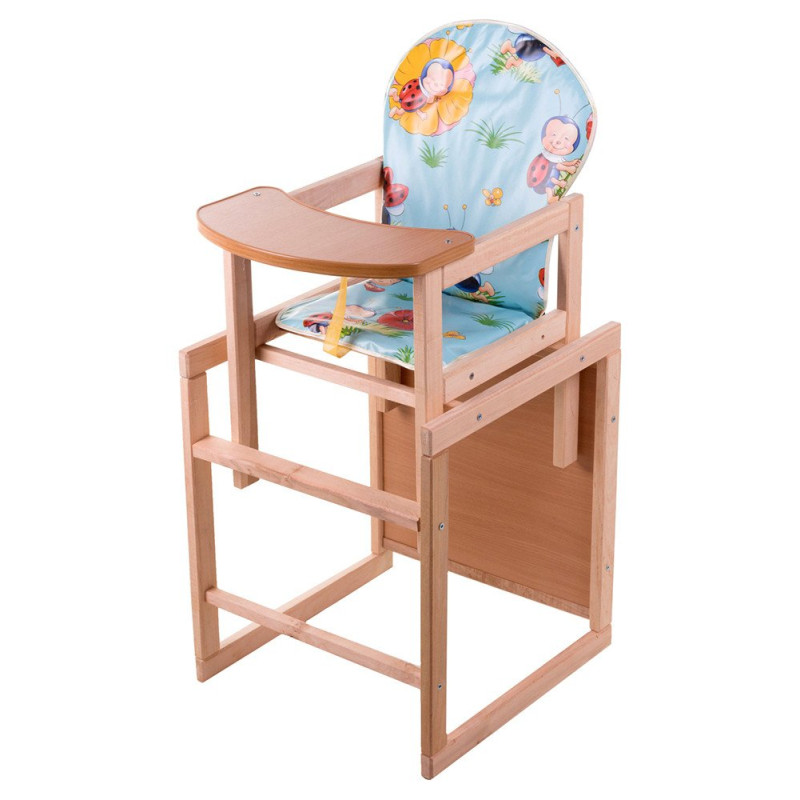 Стілець Наталка трансформер Зайчик-01 економ блакитний божа корівка