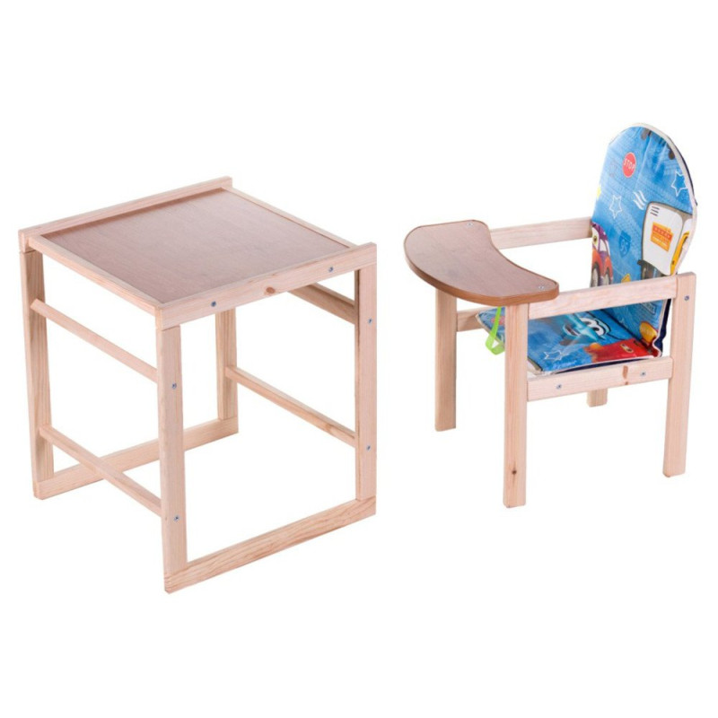 Стілець Наталка трансформер Зайчик-01 економ синій тачки