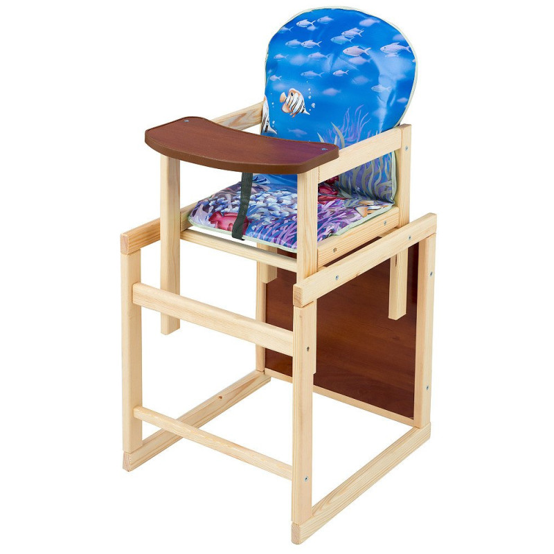 Стілець Наталка трансформер Зайчик-01 економ синій акваріум