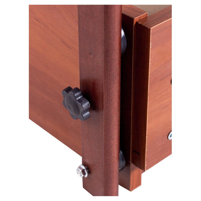 Ліжечко Наталка ОТМЯО маятник і ящик, відкидний бік у коробці вільха темна