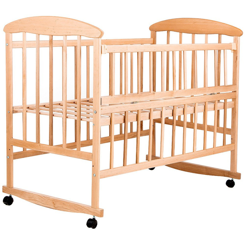 Ліжечко Наталка ОСО відкидний бік у коробці вільха світла