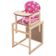 Стілець Наталка трансформер Зайчик-01 економ рожевий peppa pig