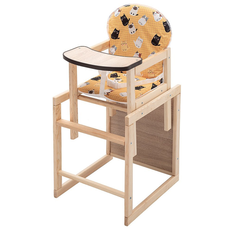 Стілець Наталка трансформер Зайчик-01 економ жовтий котики