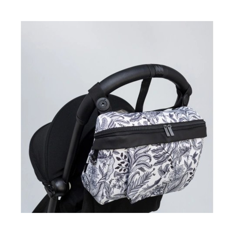 Сумка Nikidom органайзер для коляски Чорний/Білий