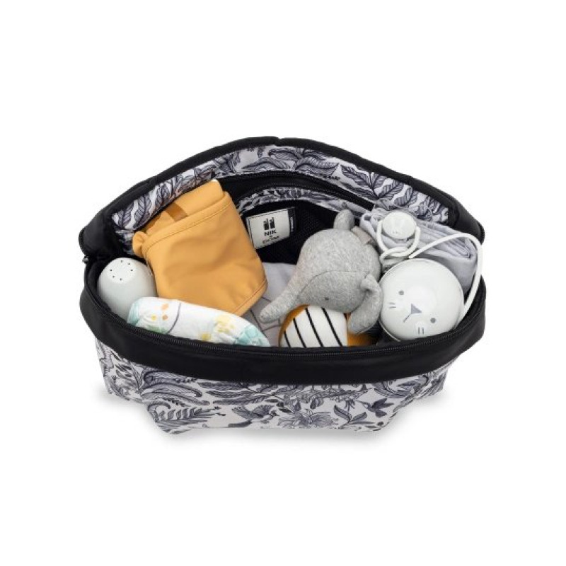 Сумка Nikidom органайзер для коляски Чорний/Білий