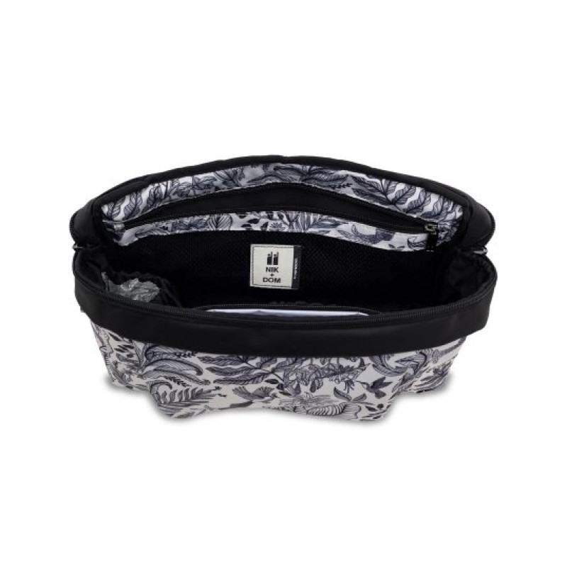 Сумка Nikidom органайзер для коляски Чорний/Білий