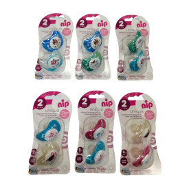 Пустушка Nip Я унікум №2 силікон 5 - 18 місяців 2шт