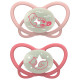 Пустушка Nip Мій метелик НІЧ Рожевий силікон 5 - 18 місяців 2шт + футляр-стерилізатор