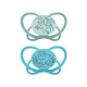 Пустушка Nip Мій метелик Зелена Серія Блакитни силікон від 5 до 18 місяців 2 шт