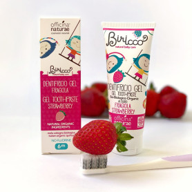 Зубна паста Officina Naturae OF_Детская органическая с клубничным вкусом в коробке 75мл #8033148533804 BIRDNTFRWB