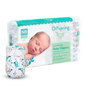 Підгузки Offspring Pat the Parrot, розмір NB, до 4 кг, 56 шт.