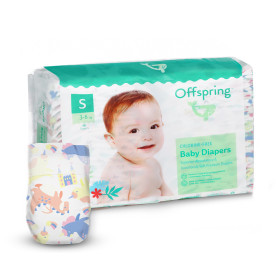 Підгузки Offspring FairyTale, розмір S, 3-6 кг, 48 шт.