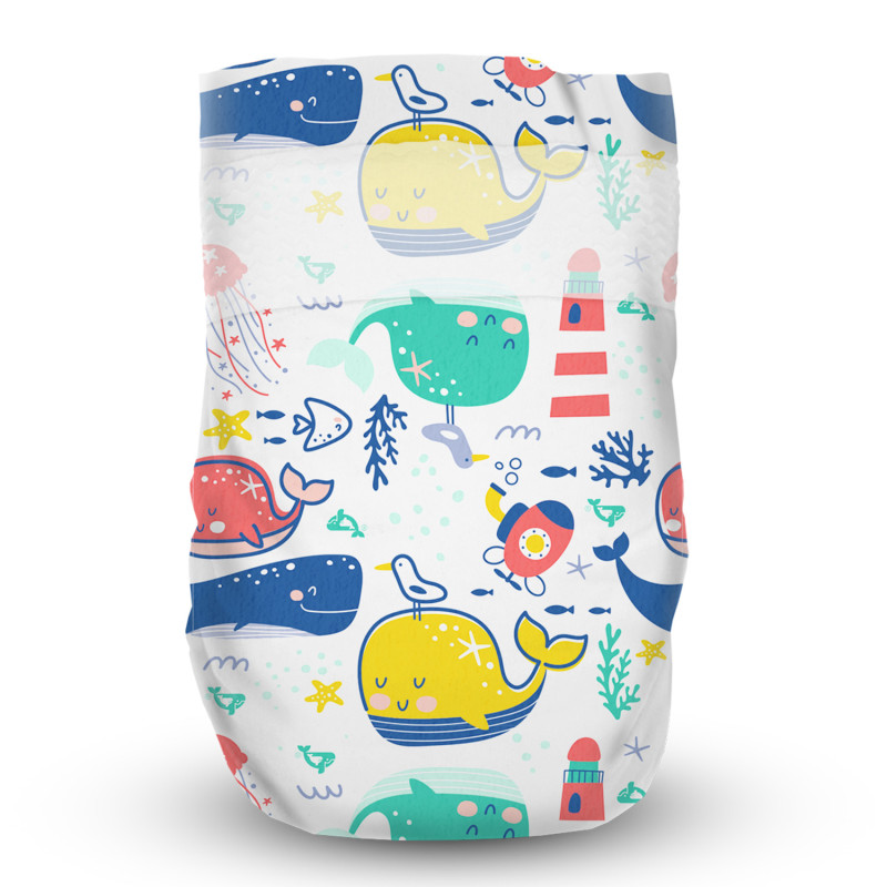 Підгузки Offspring Willy the Whale, розмір S, 3-6 кг, 48 шт.