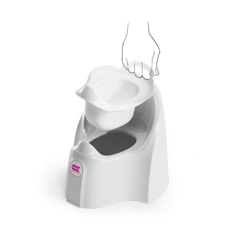 Горщик OK Baby Дитячий анатомічний Pasha Білий