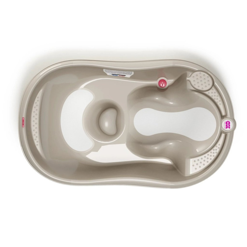 Ванна OK Baby Onda Evolution з анатомічною гіркою та термодатчиком блакитний