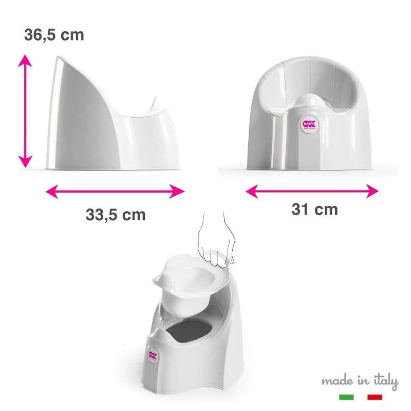 Горщик OK Baby Анатомічний Pasha Блакитний