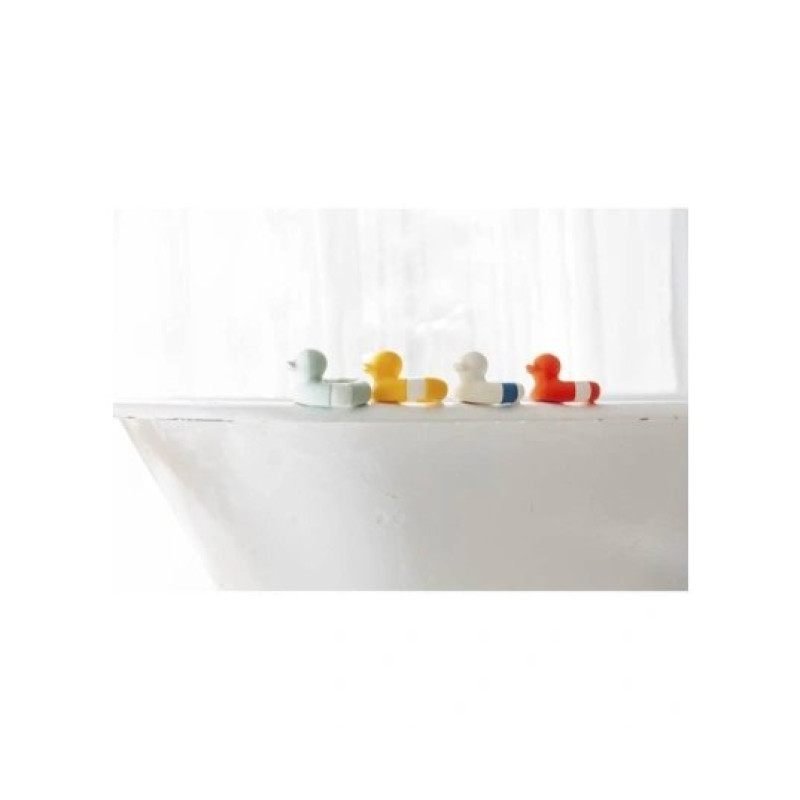 Пустушка Oli&Carol Прорізувач - гризунок КАЧЕНЯ Білий з синім