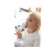 Пустушка Oli&Carol Прорізувач - гризунок КАЧЕНЯ Білий з синім