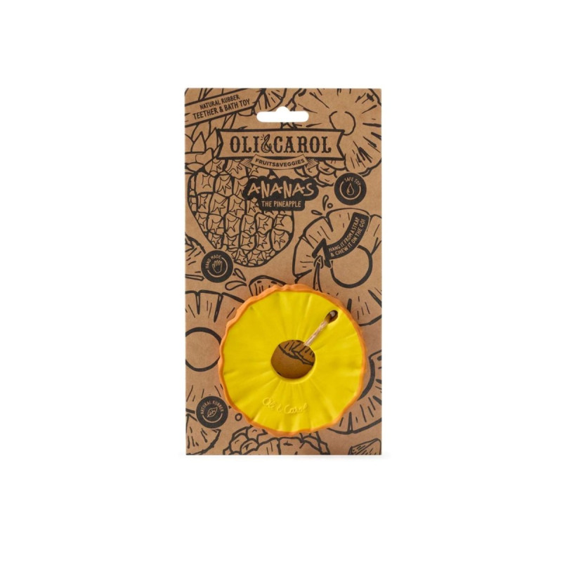 Пустушка Oli&Carol Прорізувач - гризунок Ананас