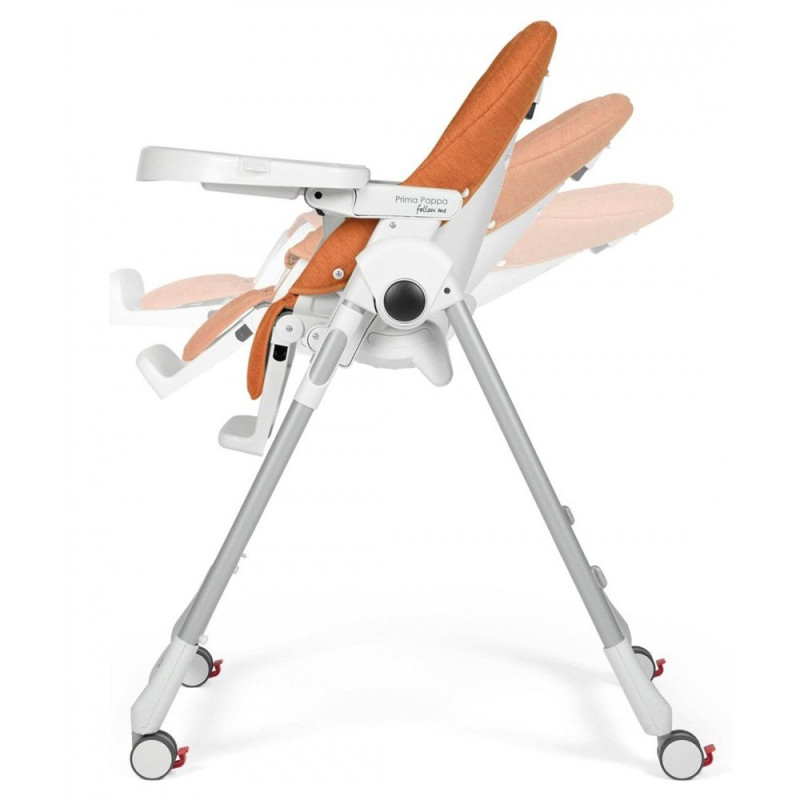 Стілець Peg Perego Prima Pappa Follow Me Wonder Orange плямостійкий помаранчевий