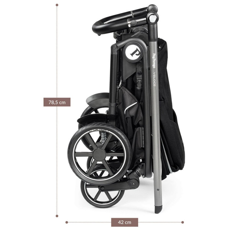 Універсальна коляска 2 в 1 Peg Perego Veloce коричневий
